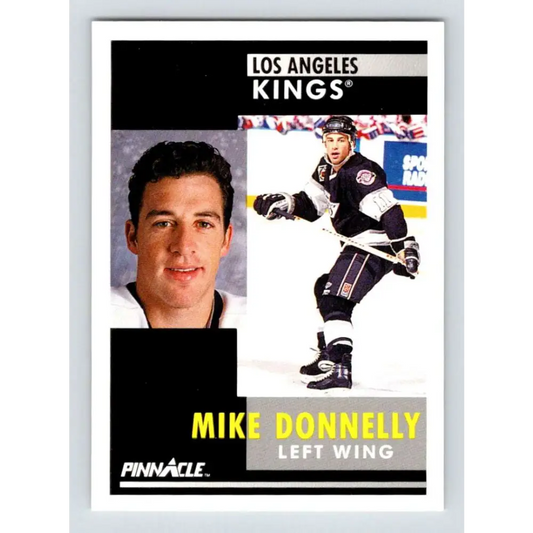 1991-92 Pinnacle #299 Mike Donnelly NM-MT RC Rookie Los Angeles Kings Hockey Card