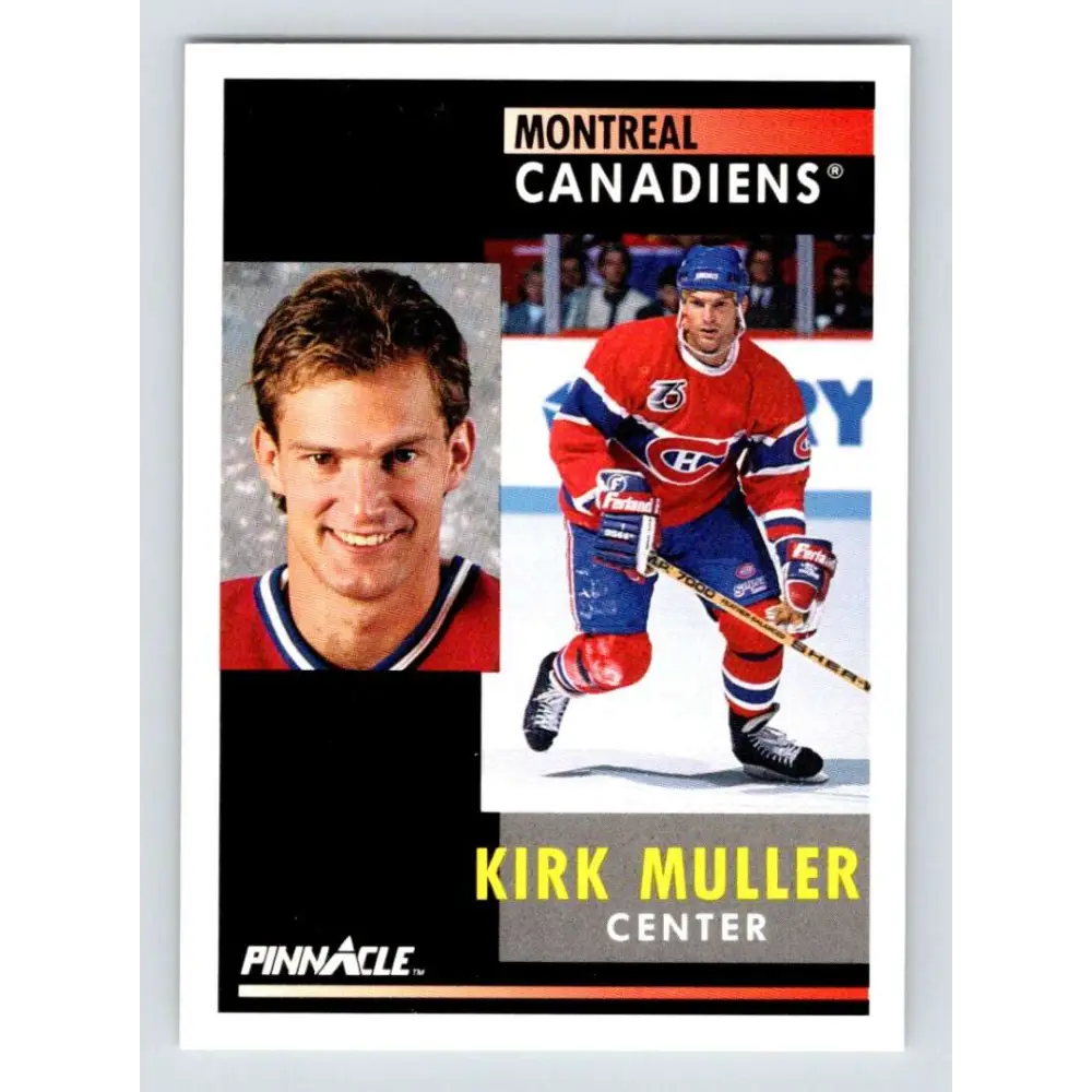 1991-92 Pinnacle #3 Kirk Muller NM-MT Montreal Canadiens Hockey Card