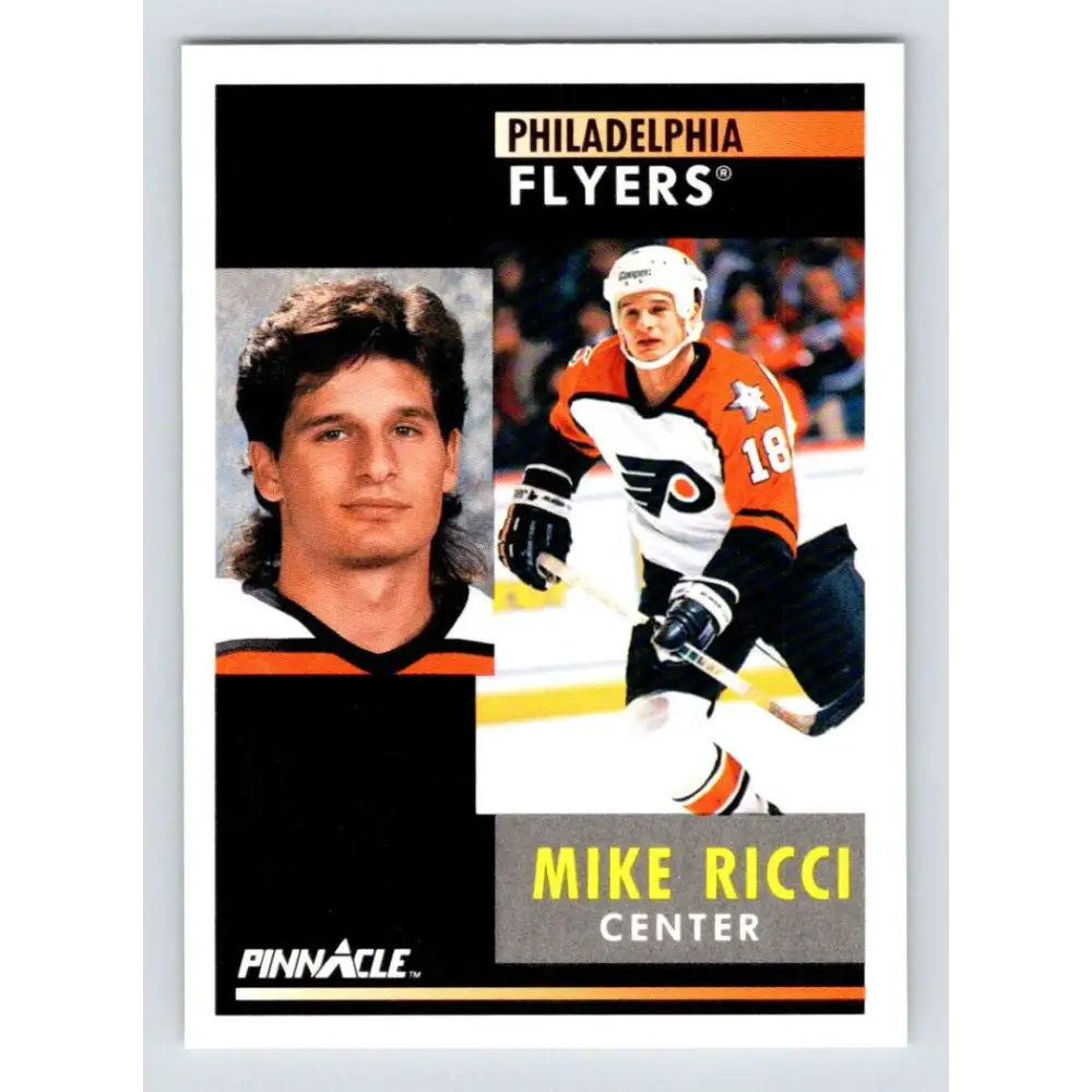 1991-92 Pinnacle #32 Mike Ricci NM-MT Philadelphia Flyers Hockey Card