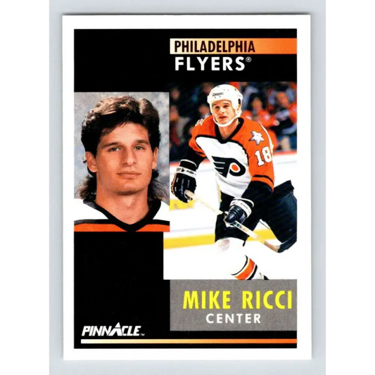 1991-92 Pinnacle #32 Mike Ricci NM-MT Philadelphia Flyers Hockey Card