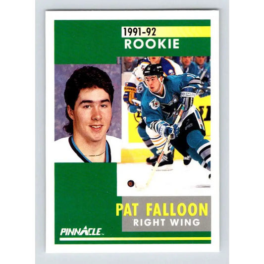 1991-92 Pinnacle #329 Pat Falloon NM-MT San Jose Sharks Hockey Card