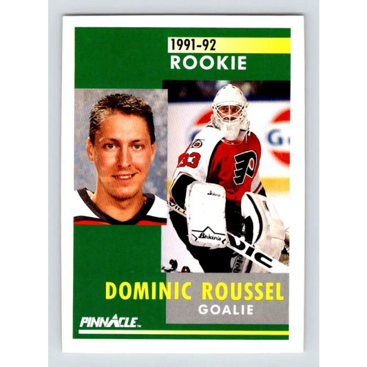 1991-92 Pinnacle #343 Dominic Roussel NM-MT RC Rookie Philadelphia Flyers Hockey Card