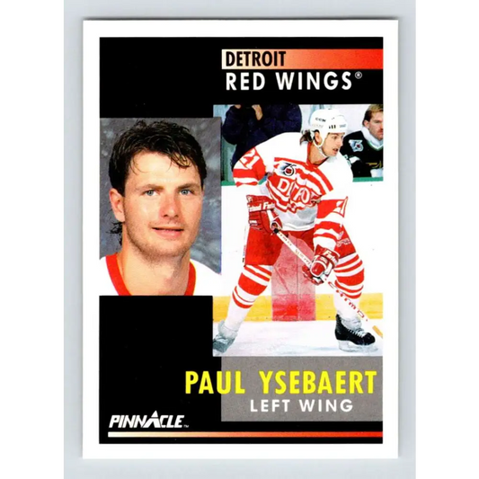 1991-92 Pinnacle #36 Paul Ysebaert NM-MT Detroit Red Wings Hockey Card