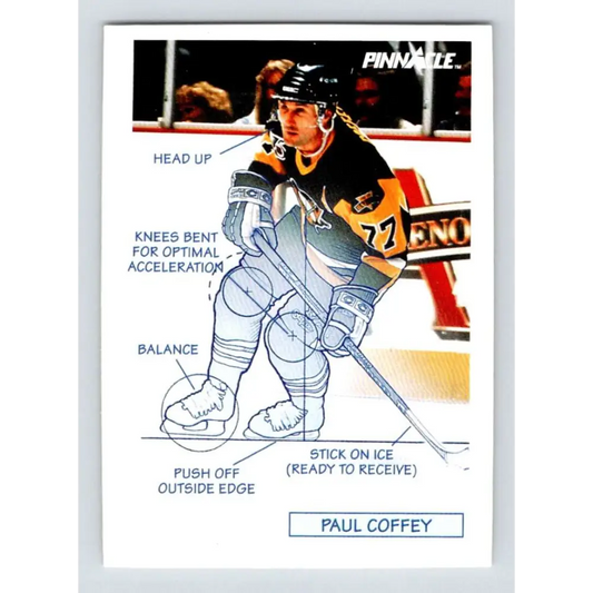1991-92 Pinnacle #377 Paul Coffey TECH NM-MT Pittsburgh Penguins Hockey Card