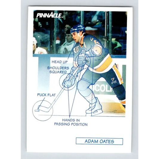 1991-92 Pinnacle #378 Adam Oates TECH NM-MT St. Louis Blues Hockey Card