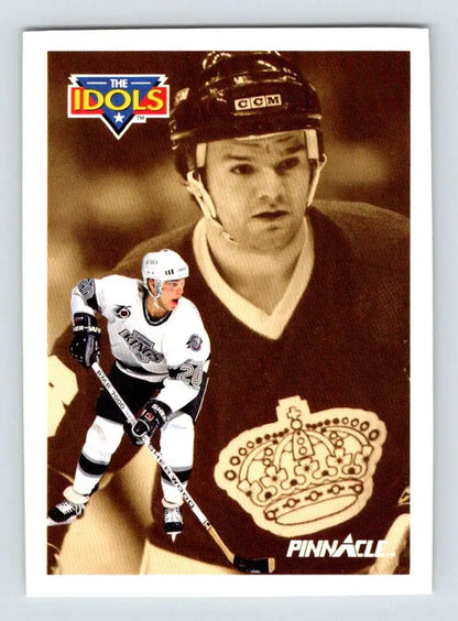 Hockey trading card featuring Marcel Dionne and Luc Robitaille of the Los Angeles Kings