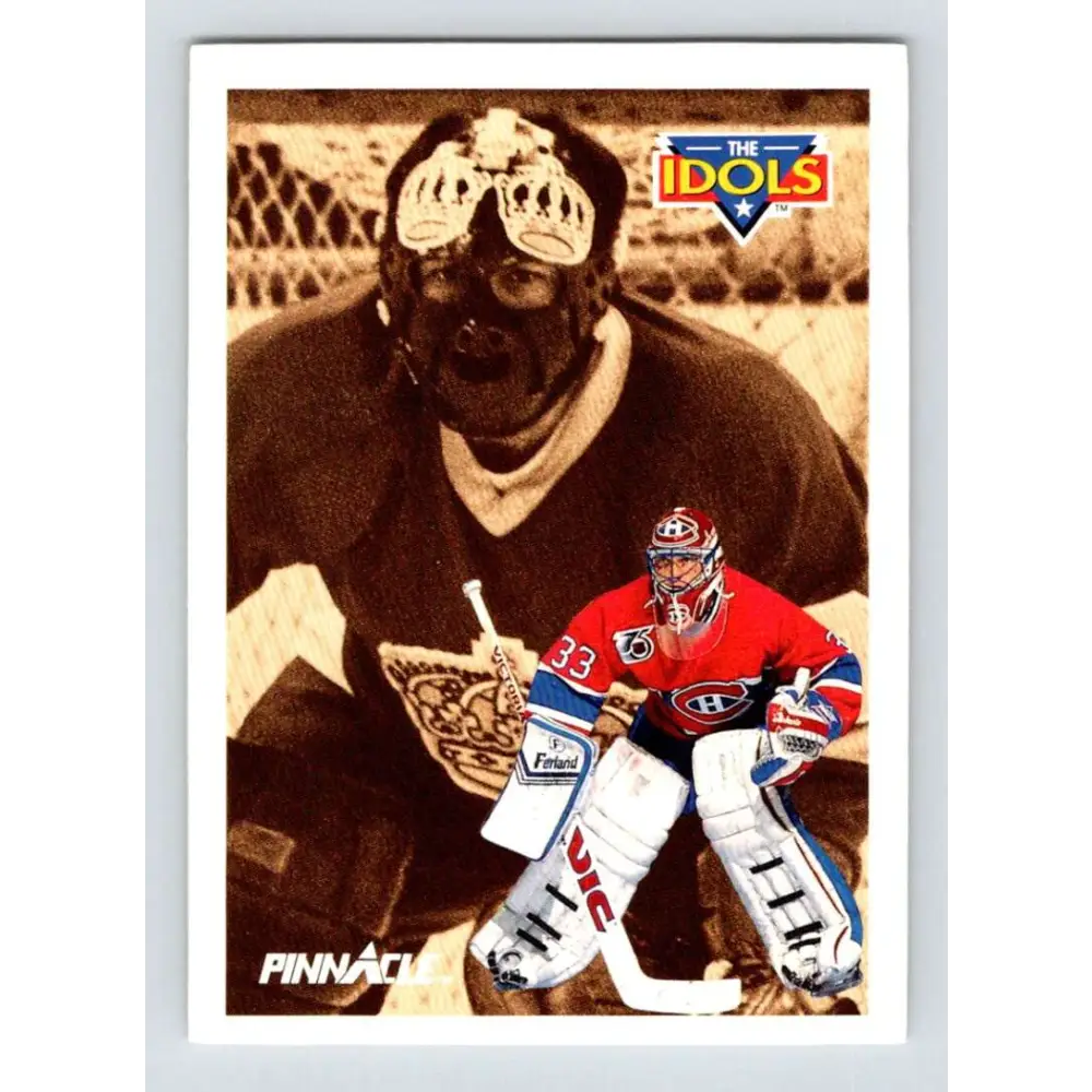 1991-92 Pinnacle #387 Rogie Vachon/Patrick Roy NM-MT Montreal Canadiens Hockey Card