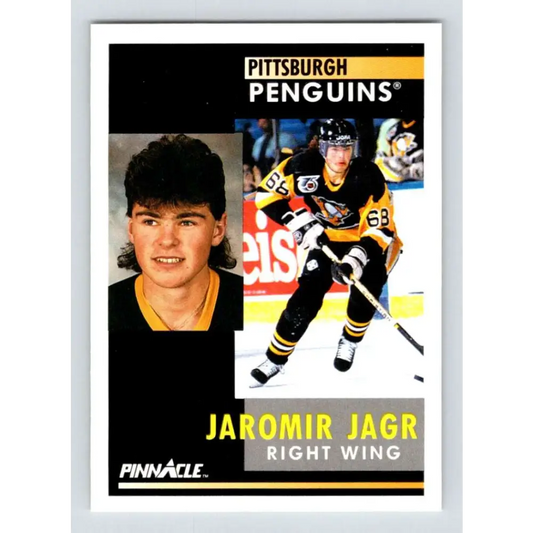 1991-92 Pinnacle #53 Jaromir Jagr NM-MT Pittsburgh Penguins Hockey Card