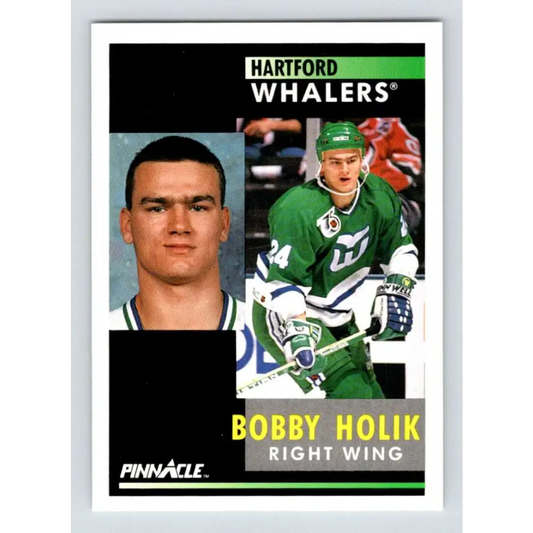 1991-92 Pinnacle #65 Bobby Holik NM-MT Hartford Whalers Hockey Card