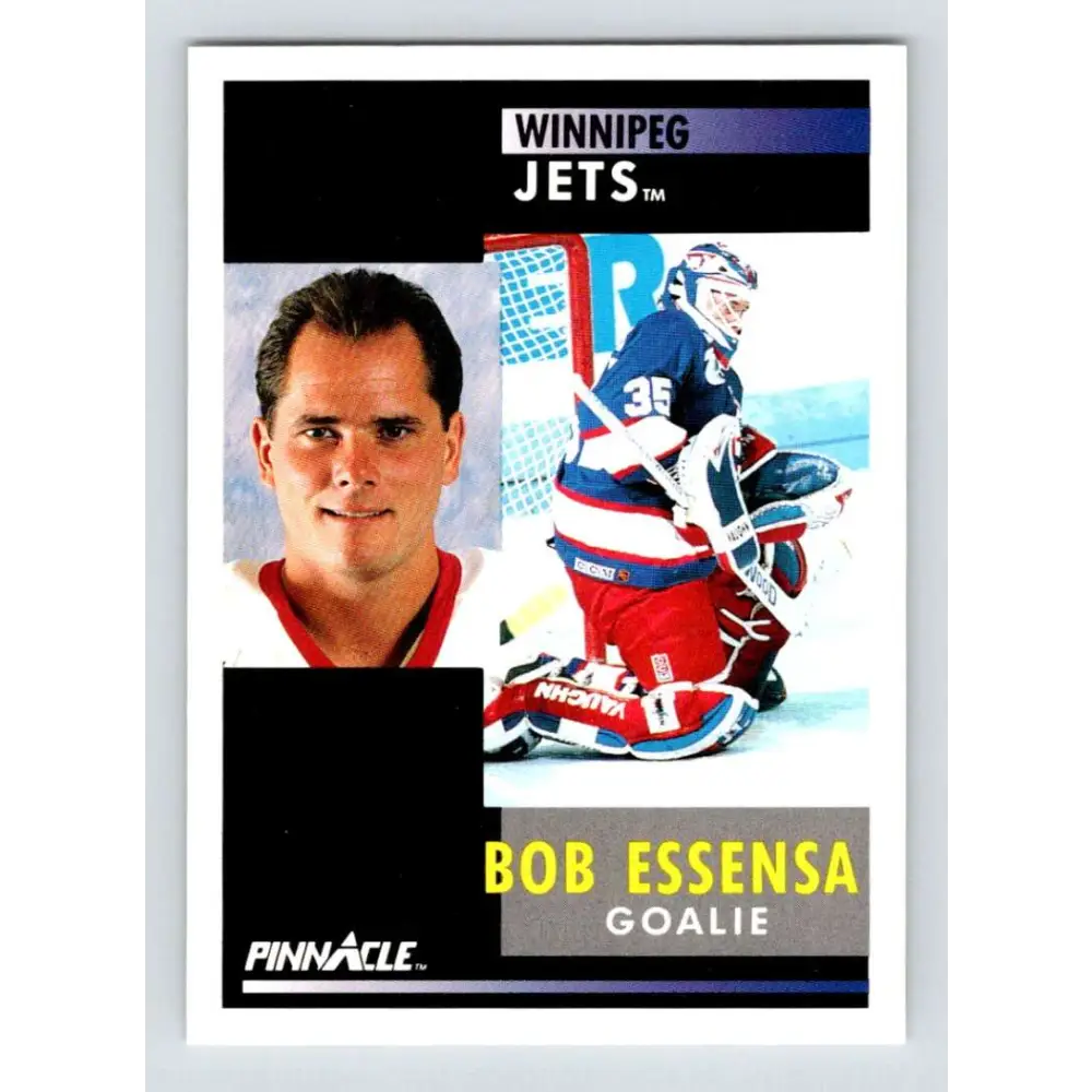 1991-92 Pinnacle #66 Bob Essensa NM-MT Winnipeg Jets Hockey Card
