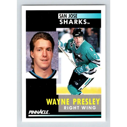 1991-92 Pinnacle #68 Wayne Presley NM-MT San Jose Sharks Hockey Card