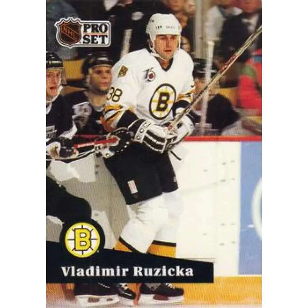 1991-92 Pro Set #353 Vladimir Ruzicka NM-MT Boston Bruins Hockey Card