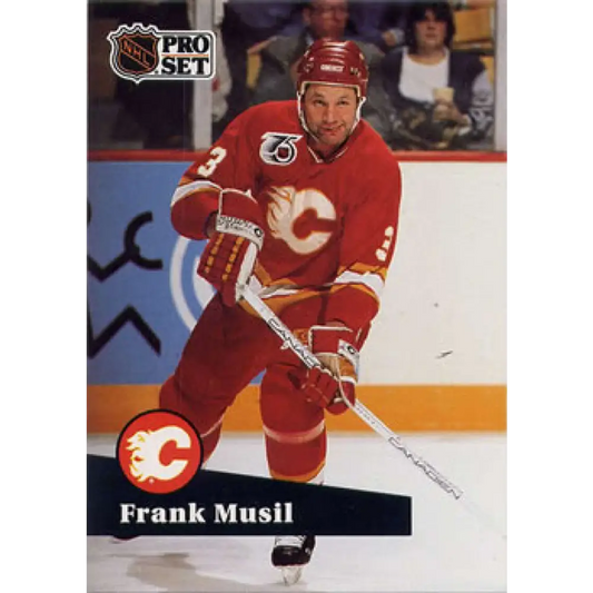 1991-92 Pro Set #368 Frank Musil NM-MT Calgary Flames Hockey Card