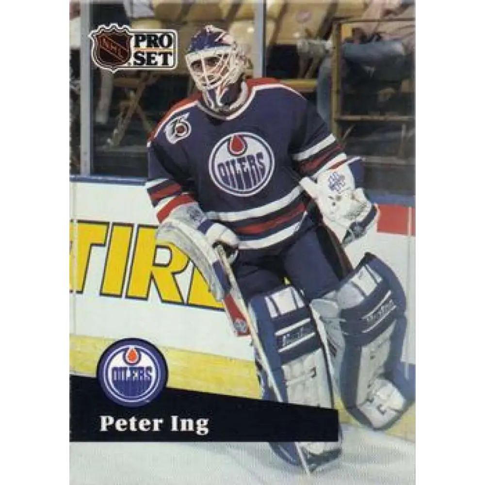 1991-92 Pro Set #388 Peter Ing NM-MT Edmonton Oilers Hockey Card