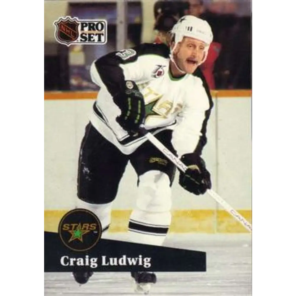 1991-92 Pro Set #411 Craig Ludwig NM-MT Minnesota North Stars Hockey Card