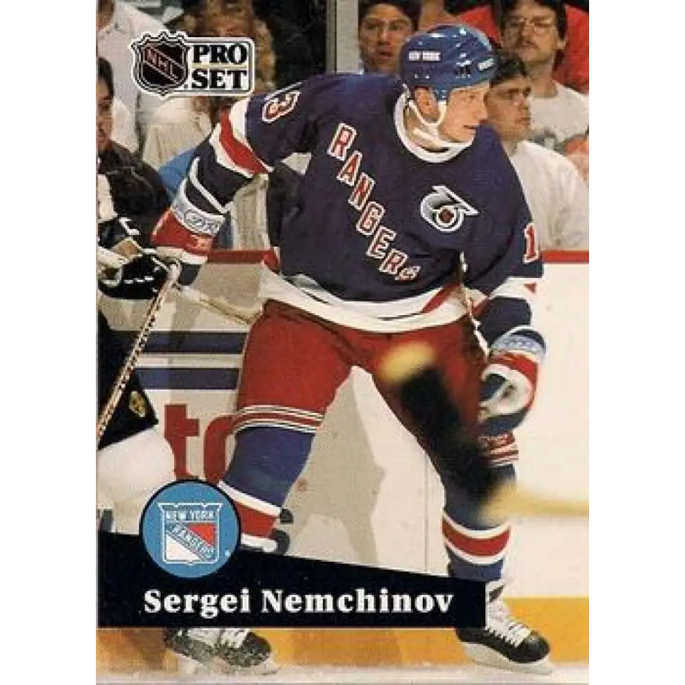 1991-92 Pro Set #441 Sergei Nemchinov NM-MT New York Rangers Hockey Card