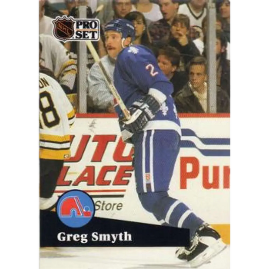 1991-92 Pro Set #465 Greg Smyth NM-MT RC Rookie Quebec Nordiques Hockey Card