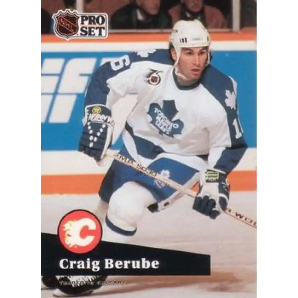 1991-92 Pro Set #495 Craig Berube NM-MT Toronto Maple Leafs Hockey Card