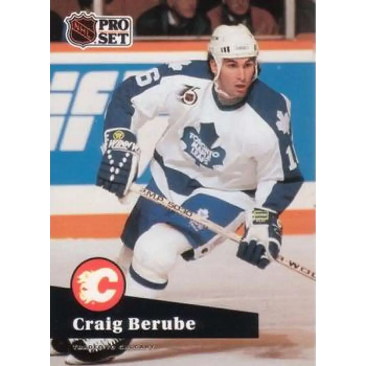 1991-92 Pro Set #495 Craig Berube NM-MT Toronto Maple Leafs Hockey Card
