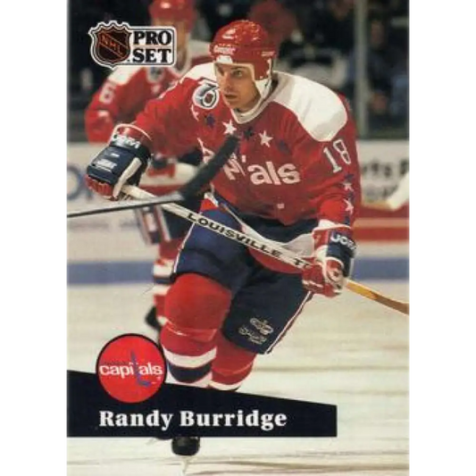 1991-92 Pro Set #510 Randy Burridge NM-MT Washington Capitals Hockey Card