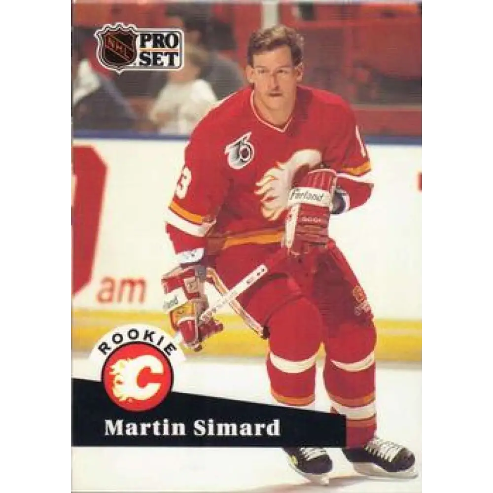 1991-92 Pro Set #526 Martin Simard NM-MT Calgary Flames Hockey Card