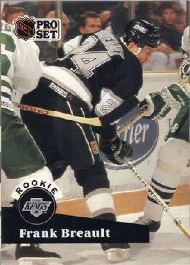 Hockey trading card of Los Angeles Kings player wearing number 14 during gameplay