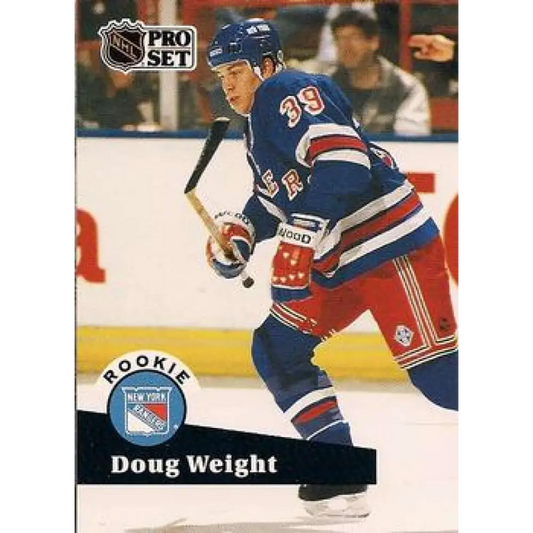 1991-92 Pro Set #549 Doug Weight NM-MT RC Rookie New York Rangers Hockey Card