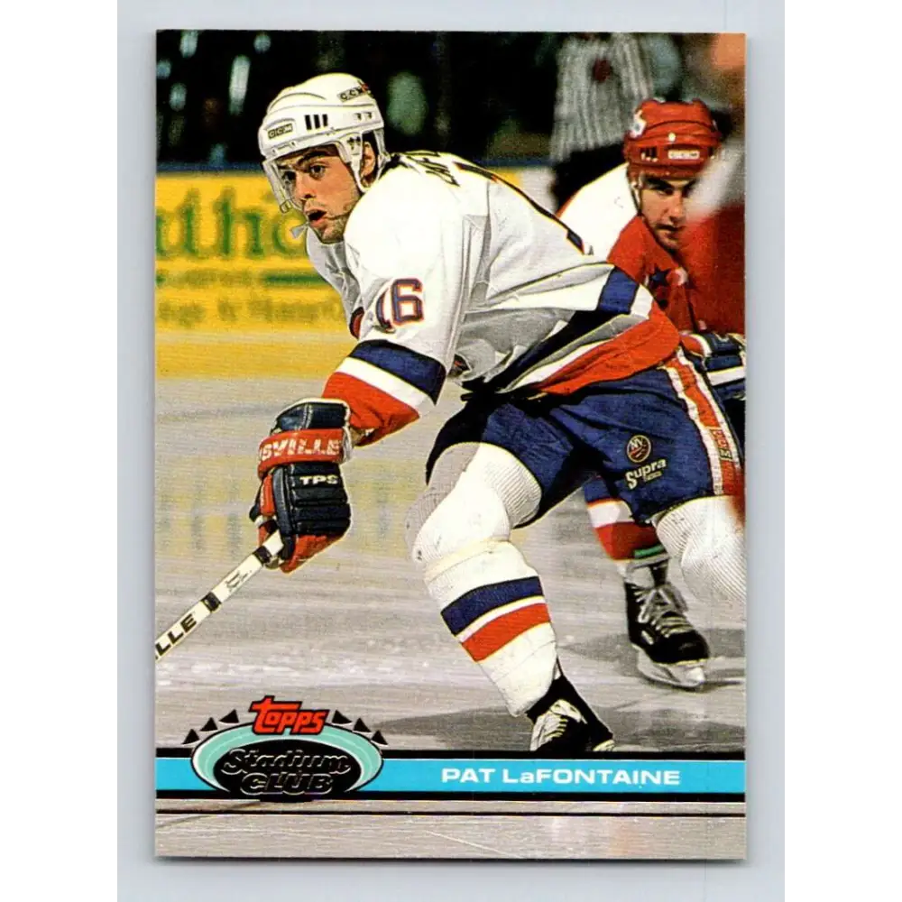 1991-92 Topps Stadium Club #123 Pat LaFontaine NM-MT New York Islanders Hockey Card