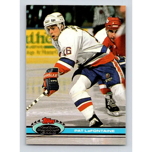 1991-92 Topps Stadium Club #123 Pat LaFontaine NM-MT New York Islanders Hockey Card