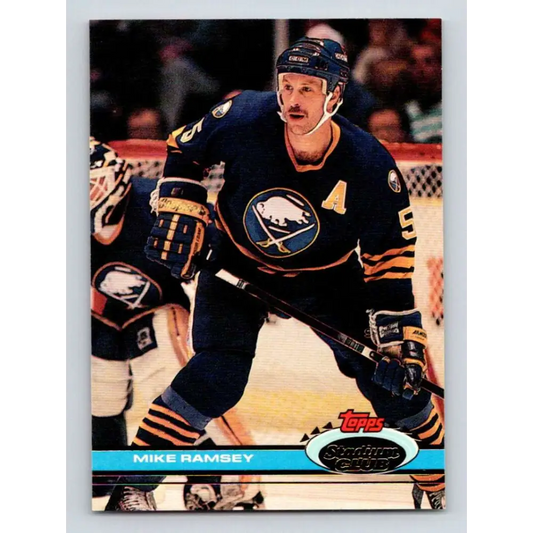 1991-92 Topps Stadium Club #135 Mike Ramsey NM-MT Buffalo Sabres Hockey Card