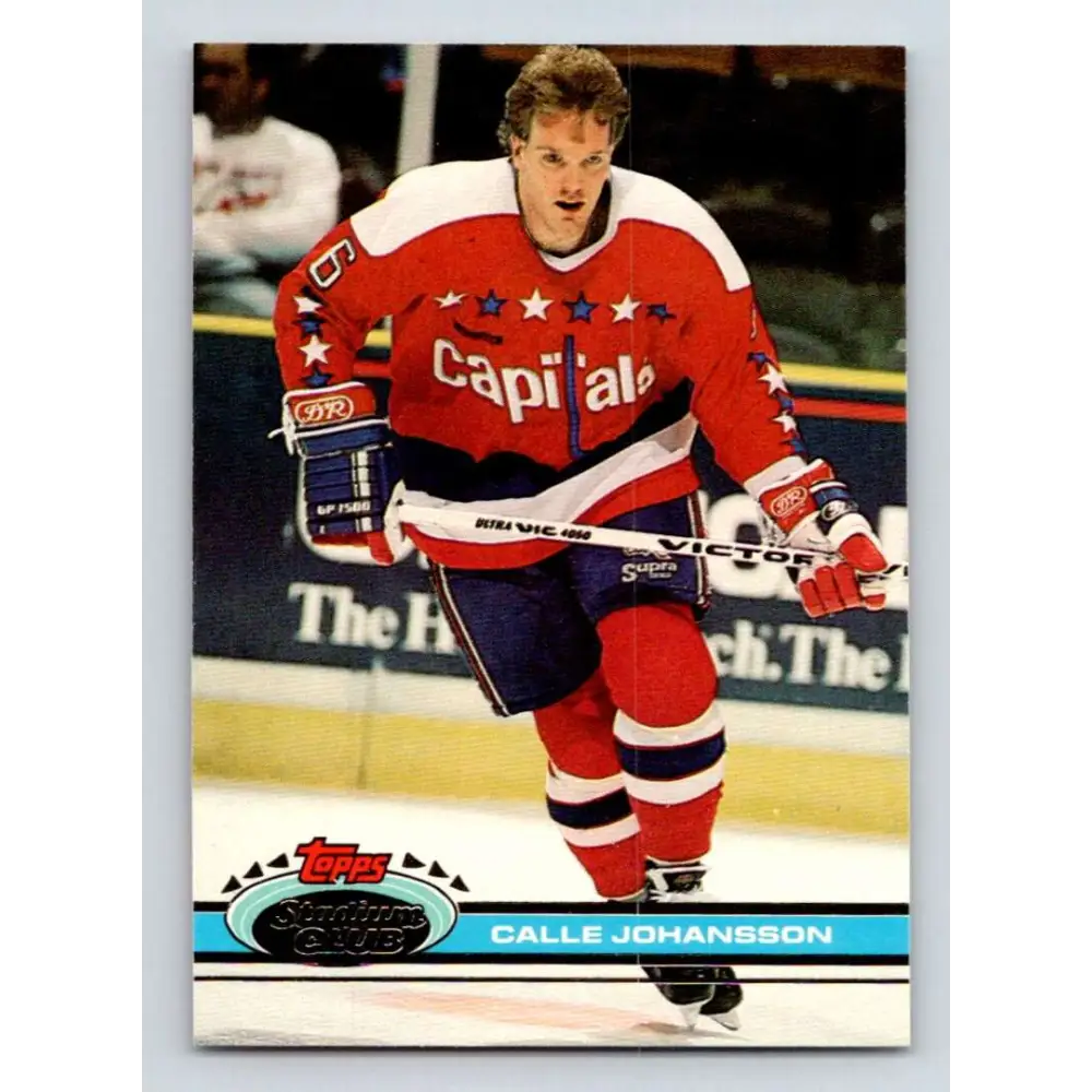 1991-92 Topps Stadium Club #188 Calle Johansson NM-MT Washington Capitals Hockey Card