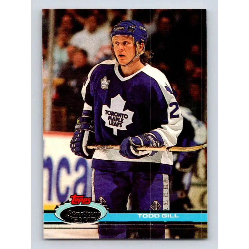 1991-92 Topps Stadium Club #336 Todd Gill NM-MT Toronto Maple Leafs Hockey Card