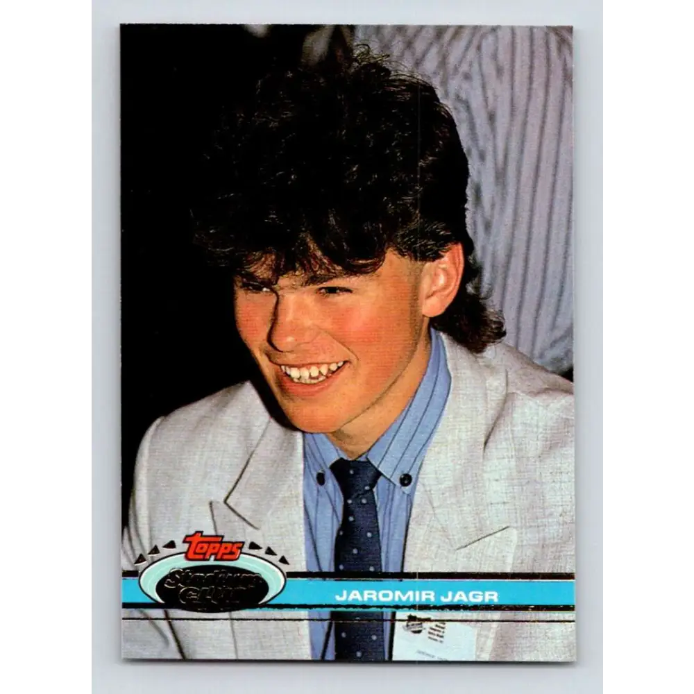 1991-92 Topps Stadium Club #343 Jaromir Jagr NM-MT Pittsburgh Penguins Hockey Card