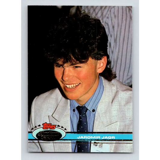 1991-92 Topps Stadium Club #343 Jaromir Jagr NM-MT Pittsburgh Penguins Hockey Card