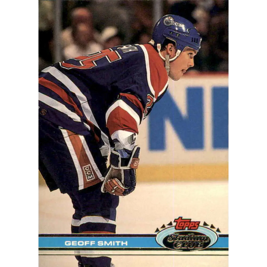 1991-92 Topps Stadium Club #42 Geoff Smith NM-MT Edmonton Oilers Hockey Card