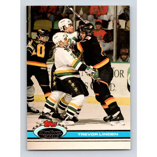 1991-92 Topps Stadium Club #84 Trevor Linden NM-MT Vancouver Canucks Hockey Card
