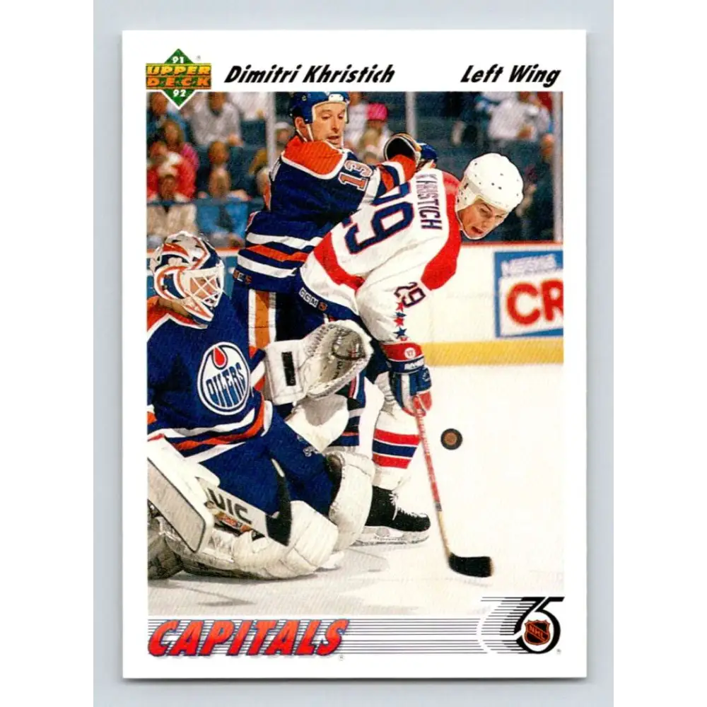 1991-92 Upper Deck #157 Dimitri Khristich NM-MT Washington Capitals Hockey Card