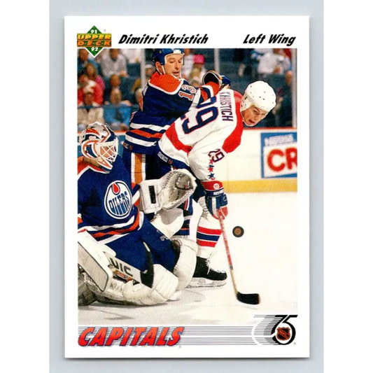 1991-92 Upper Deck #157 Dimitri Khristich NM-MT Washington Capitals Hockey Card