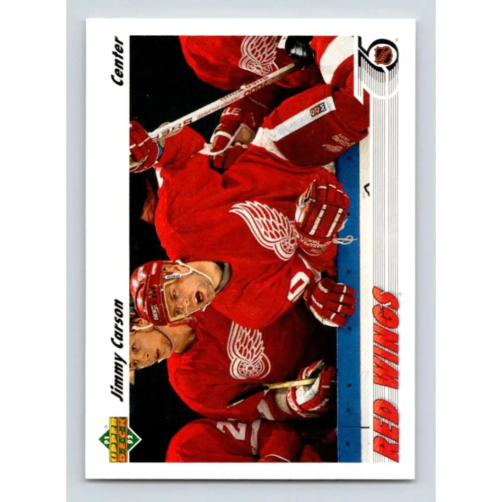 1991-92 Upper Deck #161 Jimmy Carson NM-MT Detroit Red Wings Hockey Card