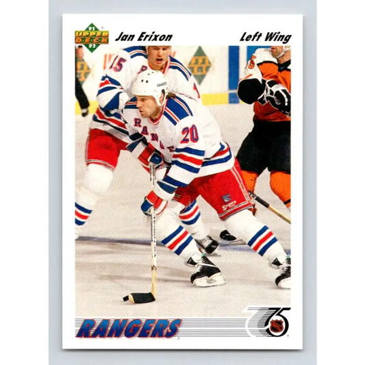 1991-92 Upper Deck #178 Jan Erixon NM-MT New York Rangers Hockey Card