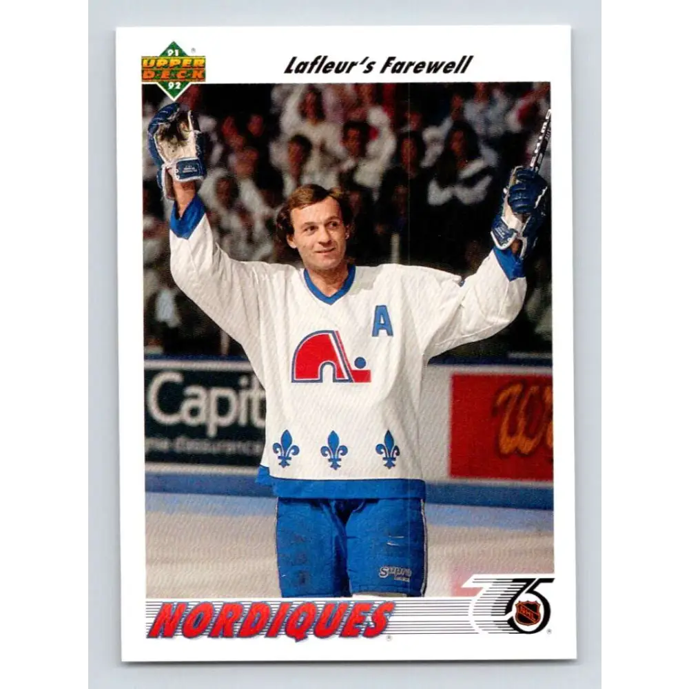 1991-92 Upper Deck #219 Guy Lafleur Farewell NM-MT Hockey Card