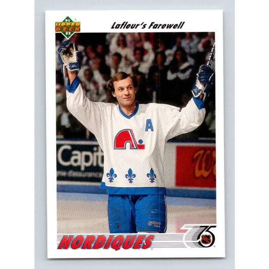 1991-92 Upper Deck #219 Guy Lafleur Farewell NM-MT Hockey Card