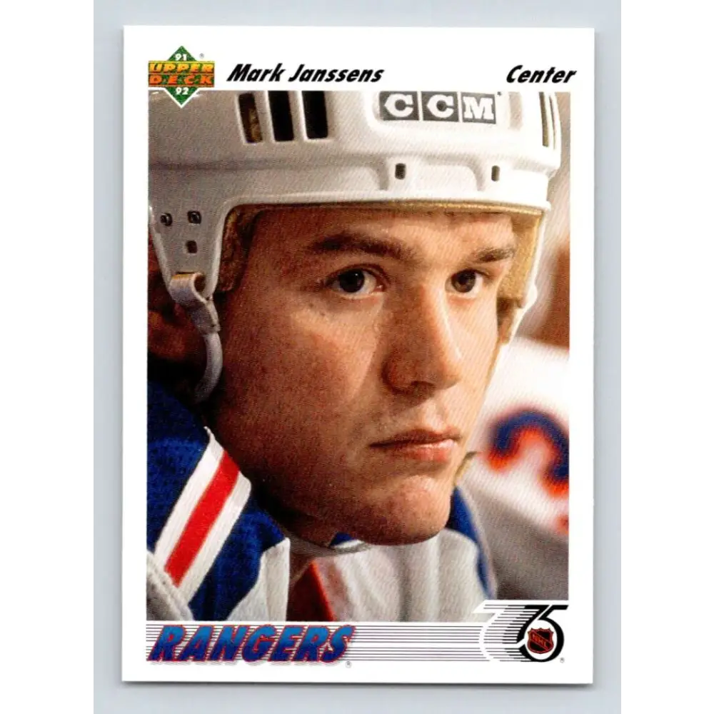1991-92 Upper Deck #228 Mark Janssens NM-MT New York Rangers Hockey Card