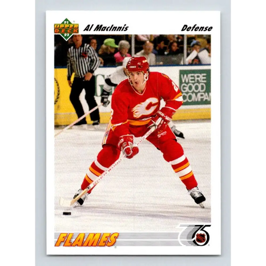1991-92 Upper Deck #243 Al MacInnis NM-MT Calgary Flames Hockey Card