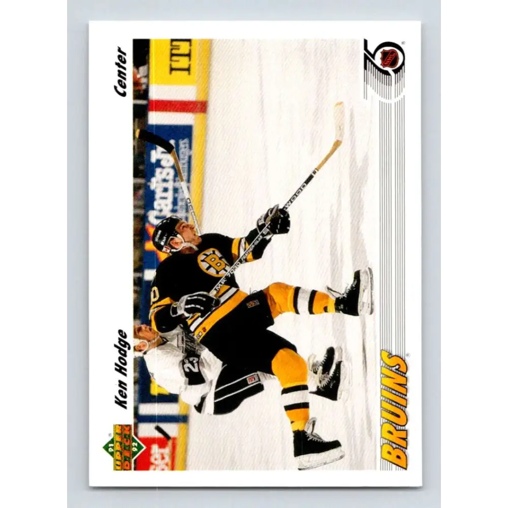 1991-92 Upper Deck #251 Ken Hodge Jr. NM-MT Boston Bruins Hockey Card
