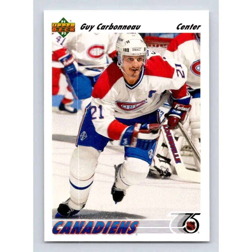 1991-92 Upper Deck #265 Guy Carbonneau NM-MT Montreal Canadiens Hockey Card