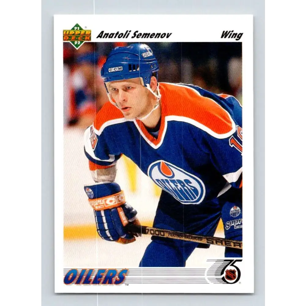 1991-92 Upper Deck #269 Anatoli Semenov NM-MT Edmonton Oilers Hockey Card