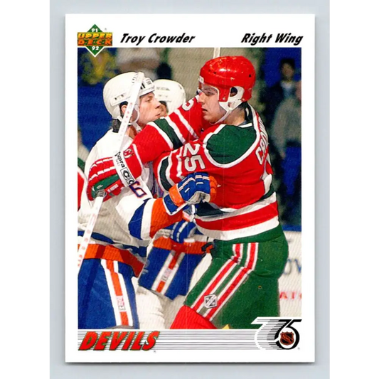 1991-92 Upper Deck #342 Troy Crowder NM-MT Hockey Card