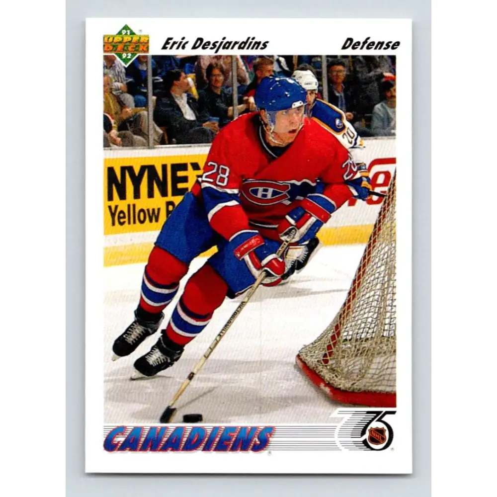 1991-92 Upper Deck #360 Eric Desjardins NM-MT Montreal Canadiens Hockey Card