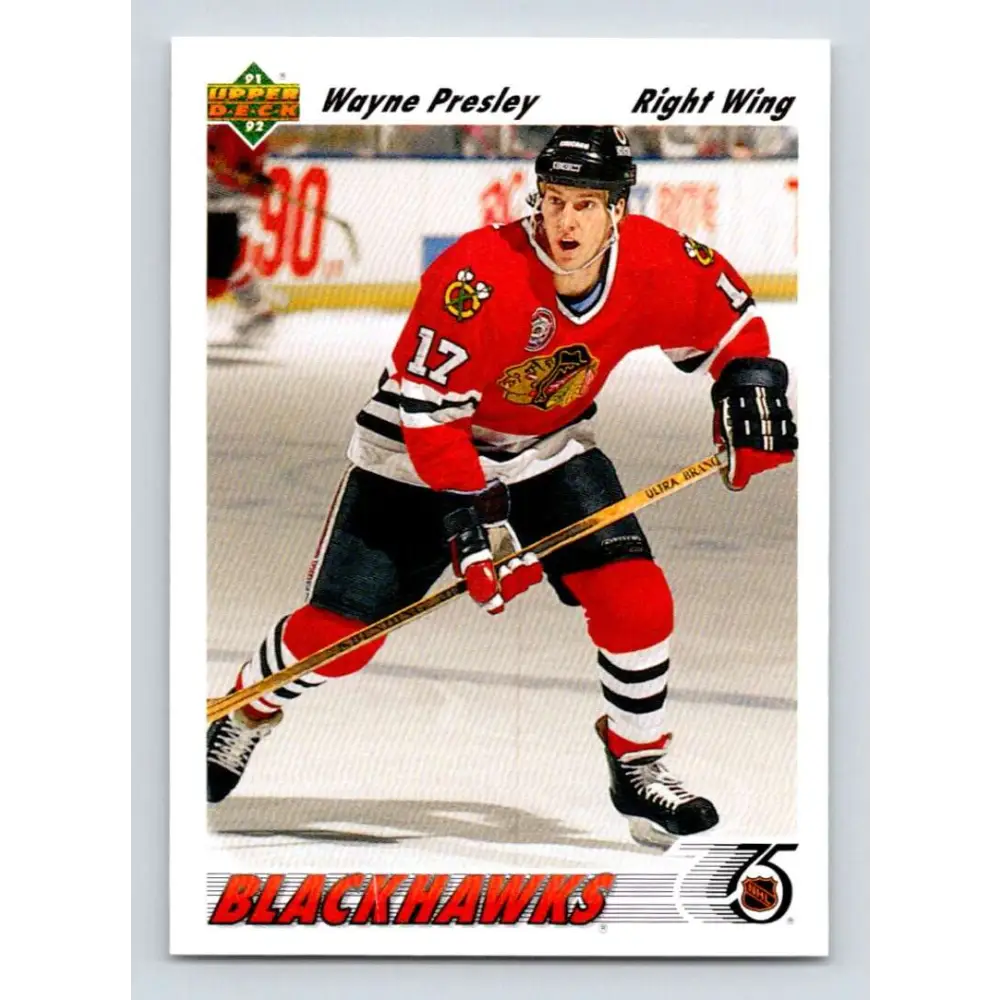 1991-92 Upper Deck #371 Wayne Presley NM-MT Hockey Card